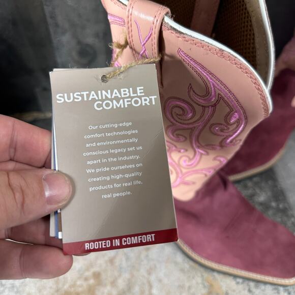 Twisted X Women's size 8.5B Cowgirl Square Toe Boots WTH0020 Embroidered NWOB - Picture 13 of 14